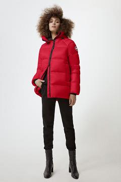 Chamarras Canada Goose Mujer Mexico - Cypress Chaqueta De Plumas Rojos MS2674530